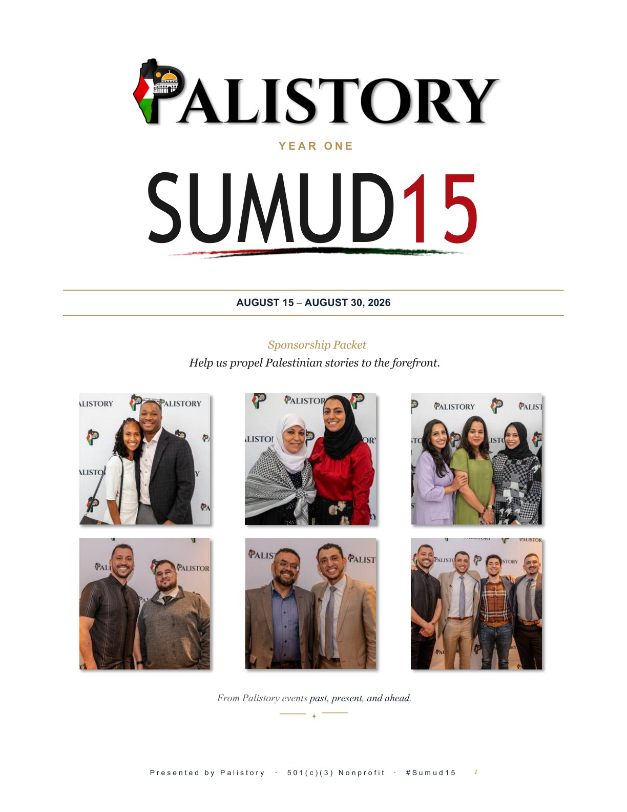 Sumud15 August Sponsorship Packet